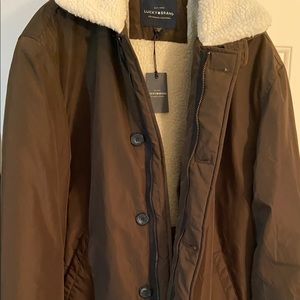 Men’s Lucky Brand Sherpa Nylon Coat